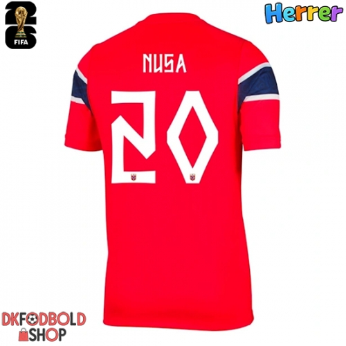 Norge Antonio Nusa #20 Hjemmebanetrøje VM 2026 Kort ærmer